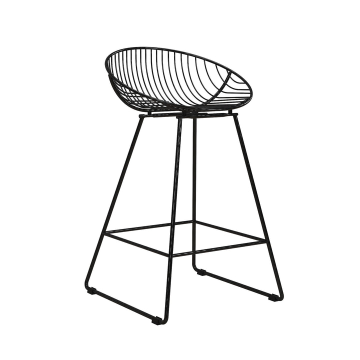 Ellis Wire Counter Height Bar Stool - Black