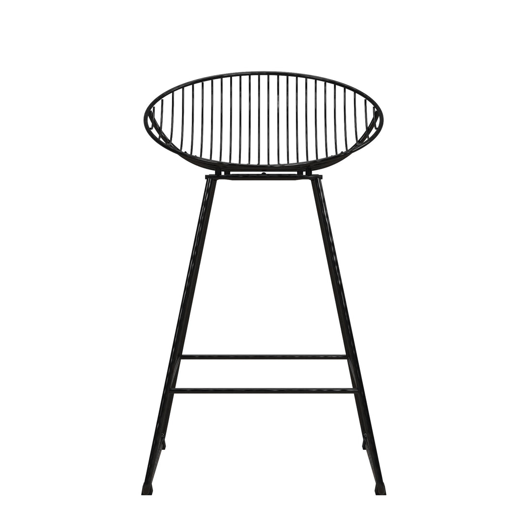 Ellis Wire Counter Height Bar Stool - Black