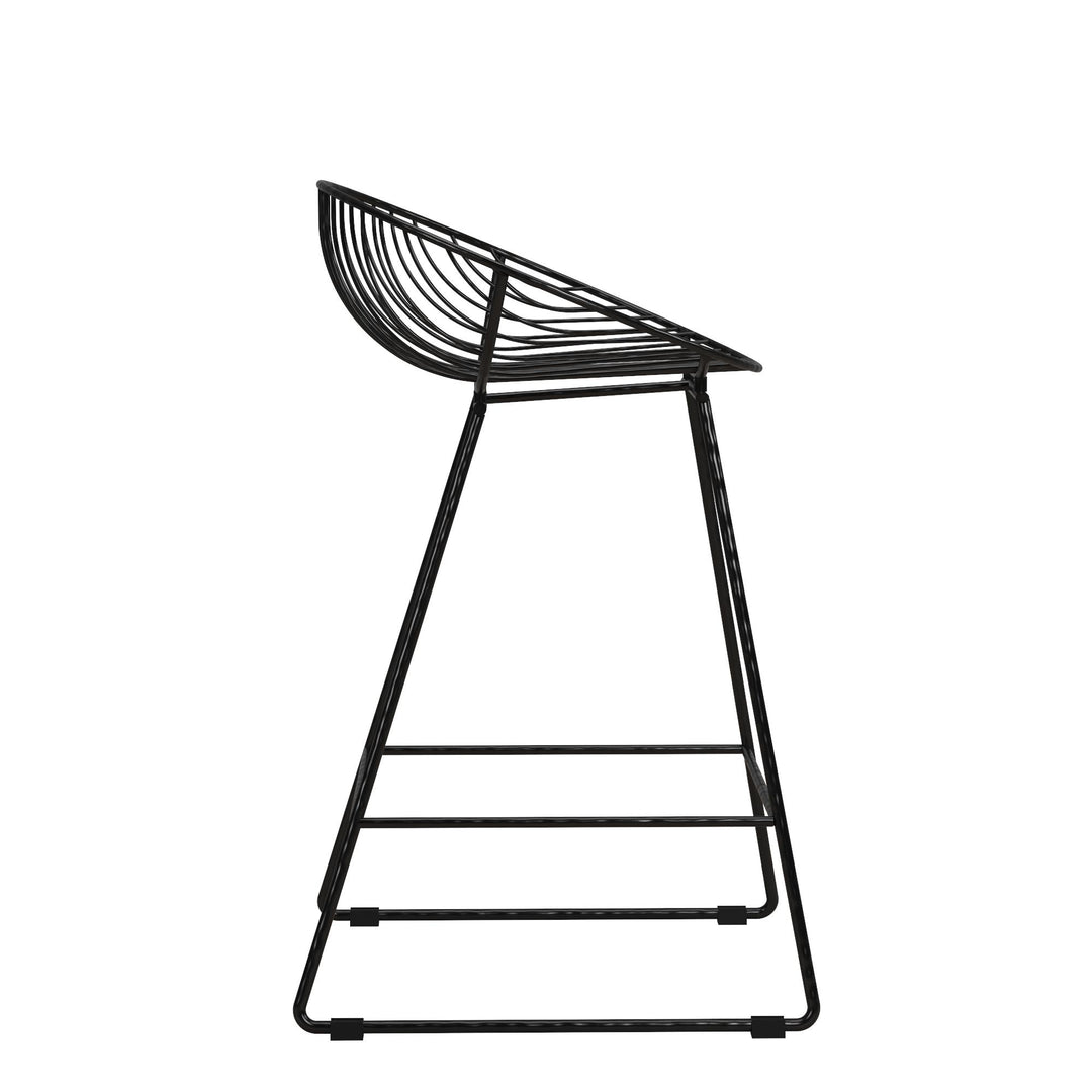 Ellis Wire Counter Height Bar Stool - Black