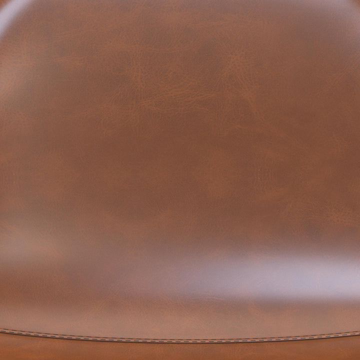 Brandon Upholstered Mid Century Modern Kitchen Bar Stool with Metal Legs - Camel