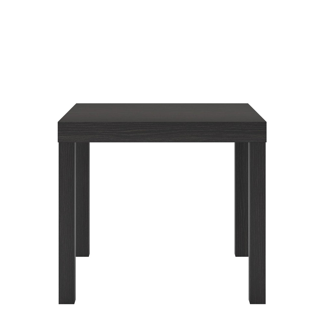 Parsons Hollow Core End Table with Large Top - Espresso
