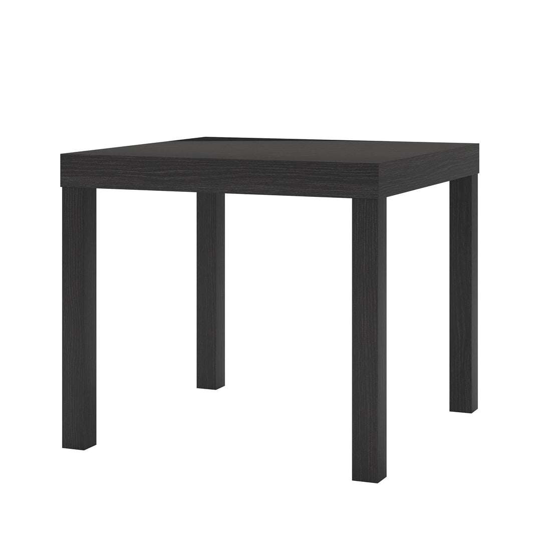 Parsons Hollow Core End Table with Large Top - Espresso