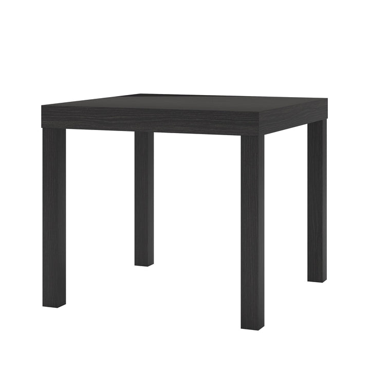 Parsons Hollow Core End Table with Large Top - Espresso