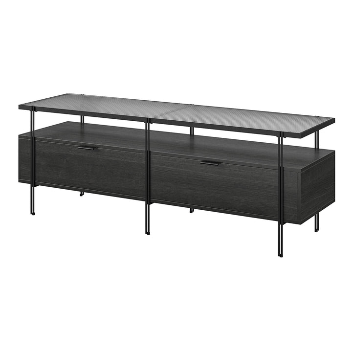 Vance TV Stand for TVs up to 60" - Black Oak