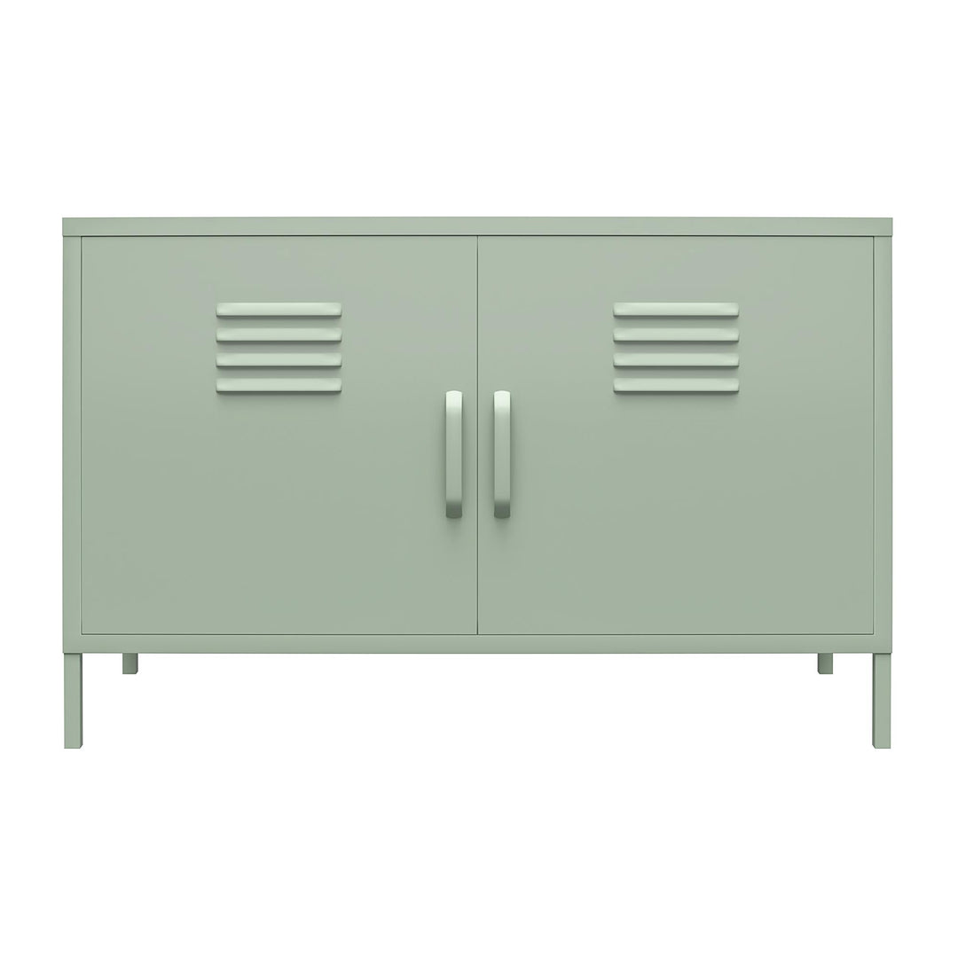 Shadwick 2 Door Wide Metal Locker Accent Storage Cabinet - Pale Green