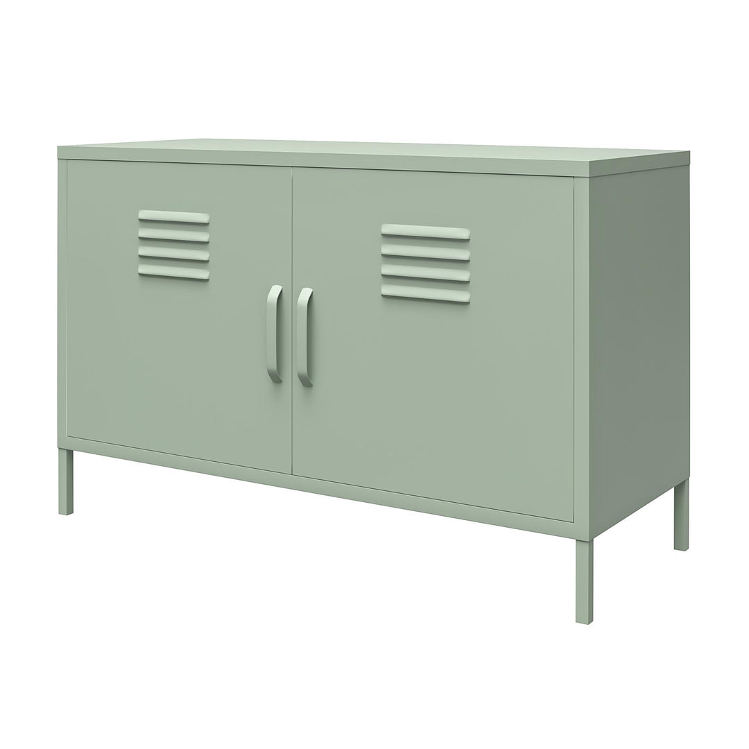 Shadwick 2 Door Wide Metal Locker Accent Storage Cabinet - Pale Green