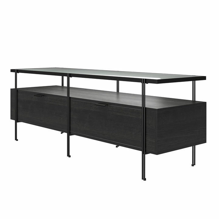 Vance TV Stand for TVs up to 60" - Black Oak