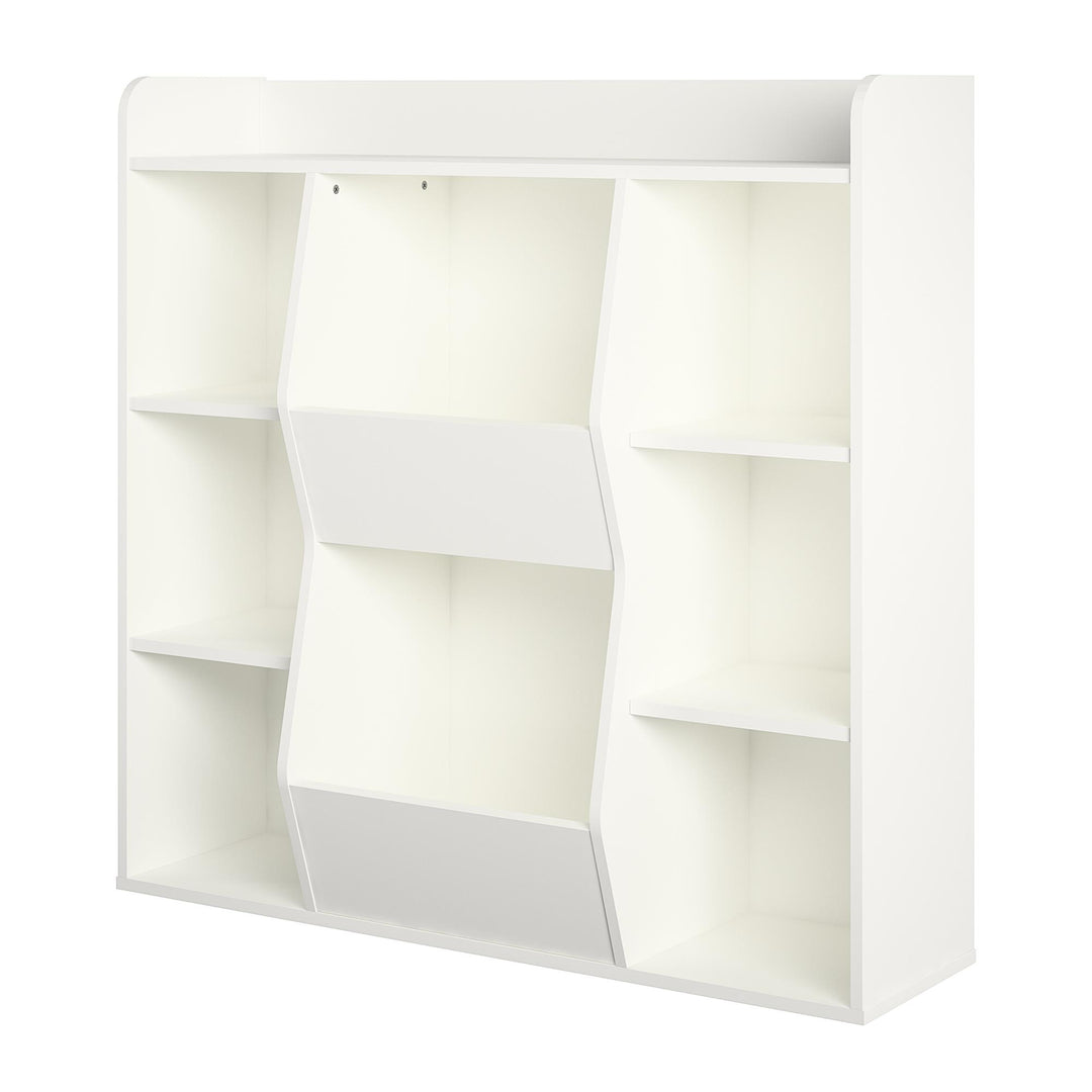 Jocelyn Large Toy Storage Bookcase with 8 Open Compartments - White