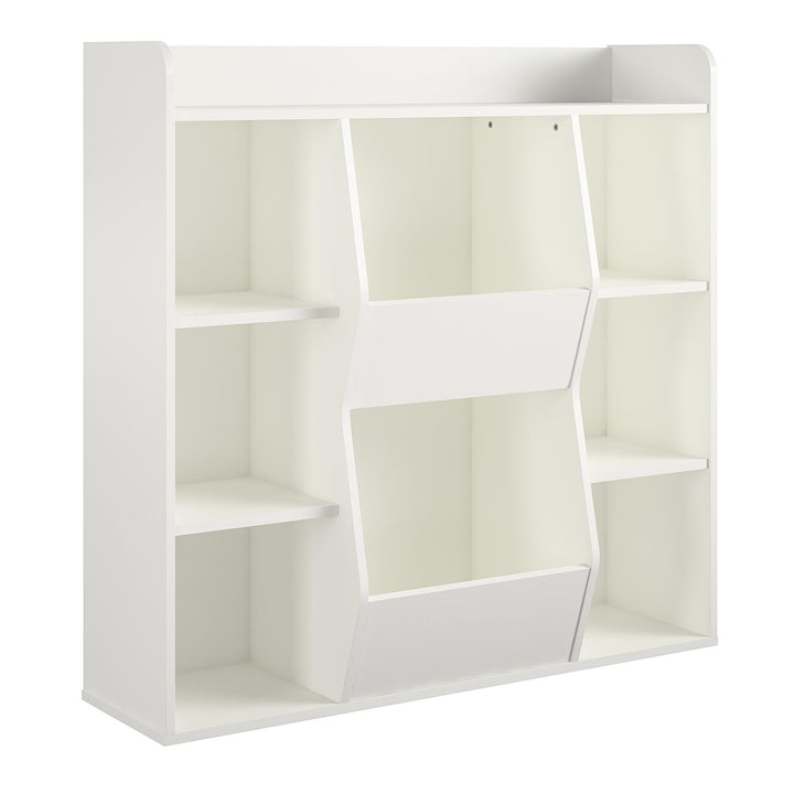 Jocelyn Large Toy Storage Bookcase with 8 Open Compartments - White