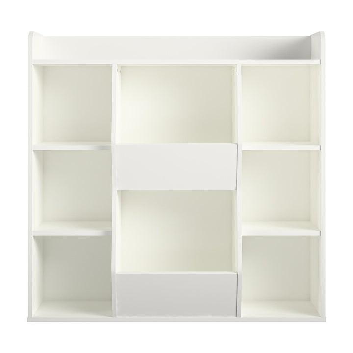 Jocelyn Large Toy Storage Bookcase with 8 Open Compartments - White