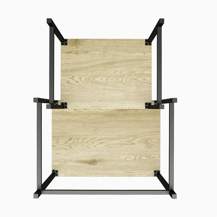 Brookville Nesting Side Tables with Minimalistic 2-Tone Design - Natural