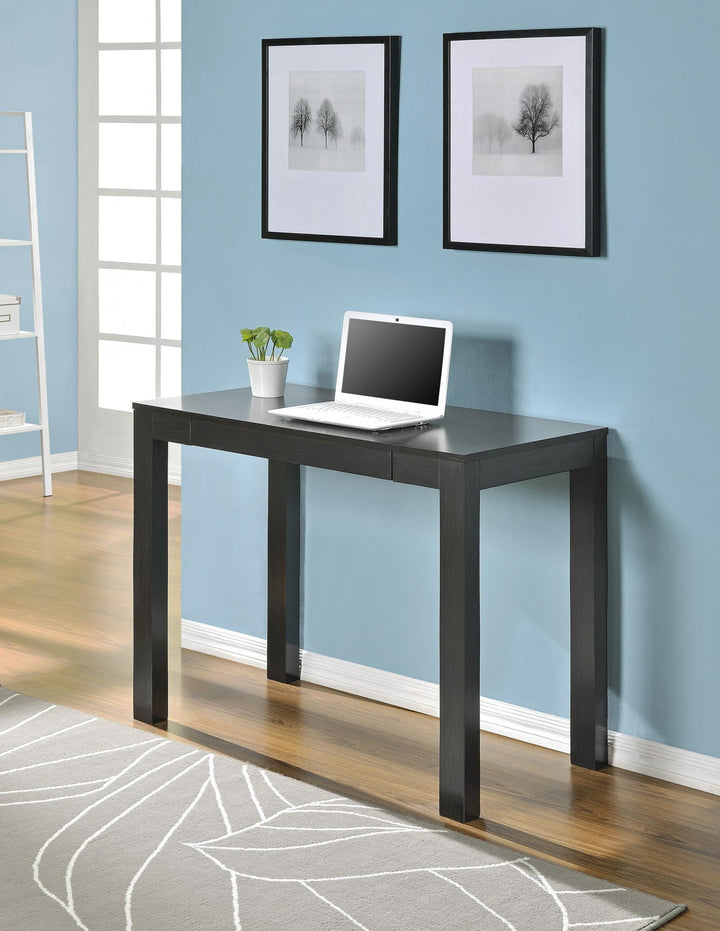 Parsons Minimalistic Desk with Drawer - Espresso
