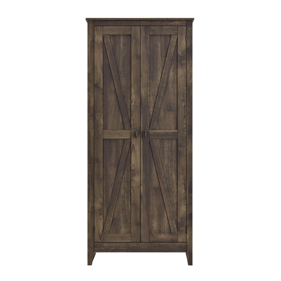 Farmington Rustic Farmhouse 31.5 Inch Wide Storage Cabinet - Rustic