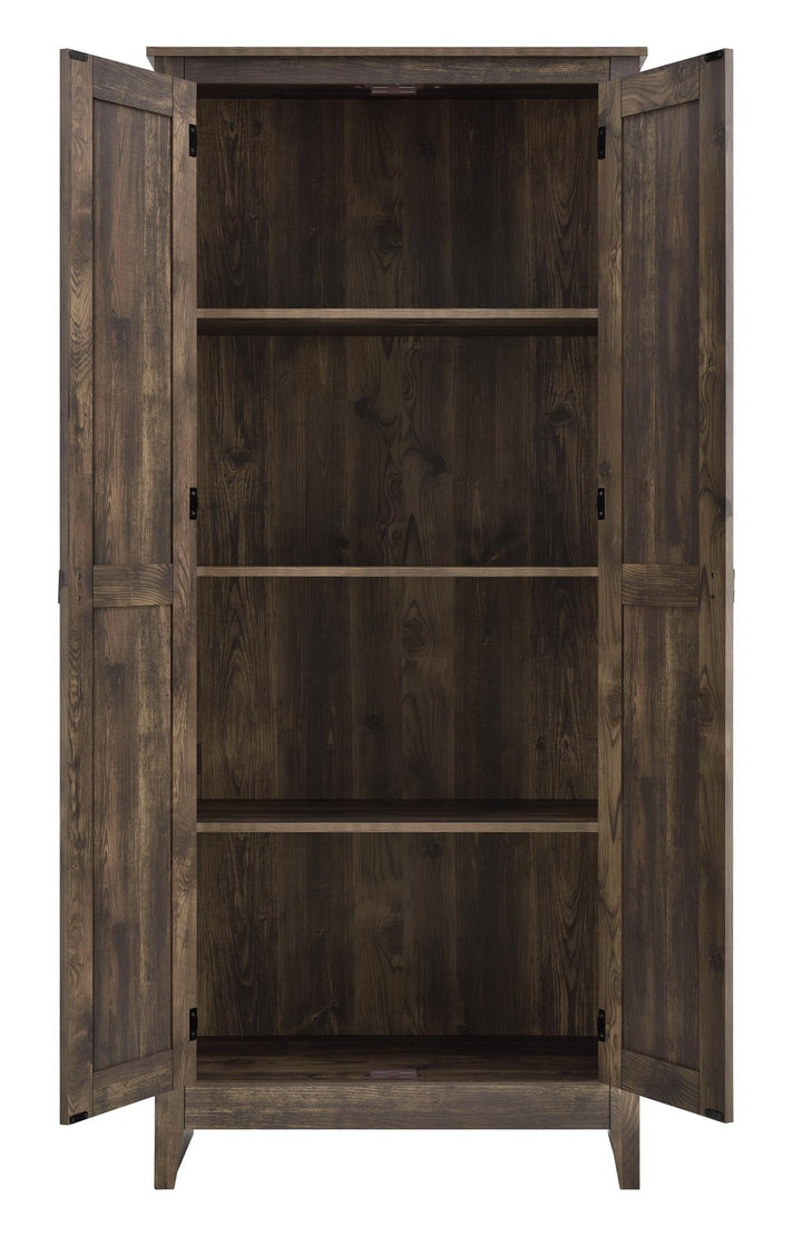 Farmington Rustic Farmhouse 31.5 Inch Wide Storage Cabinet - Rustic