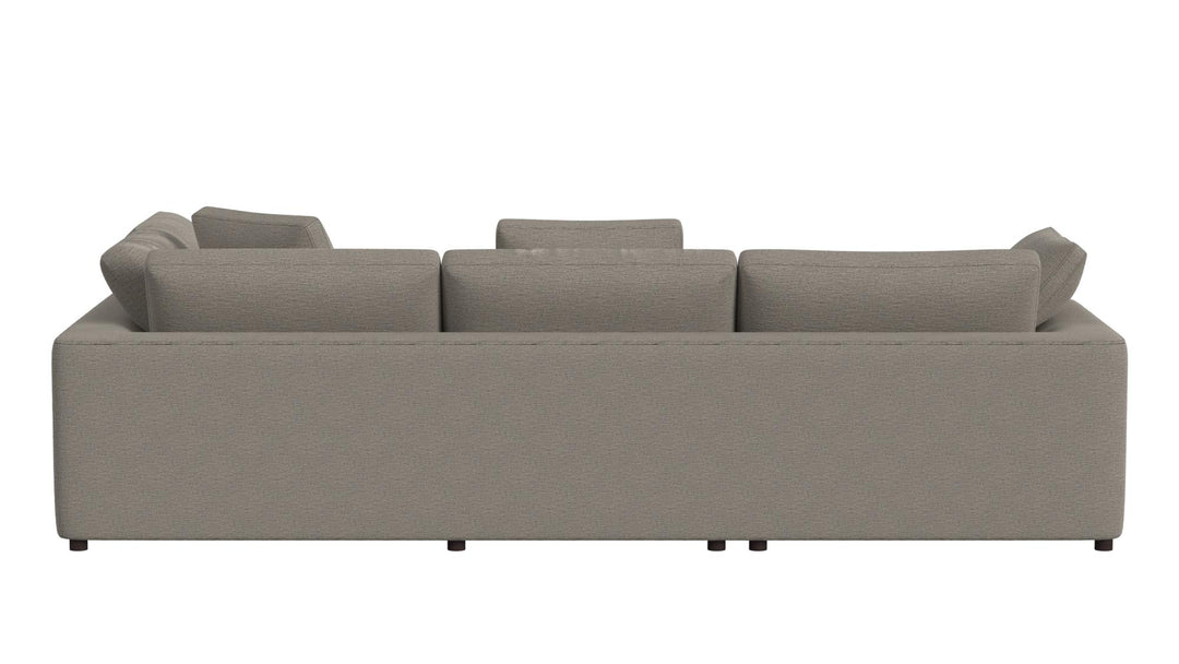York Modular Pillow Top Plush Ottoman - Taupe