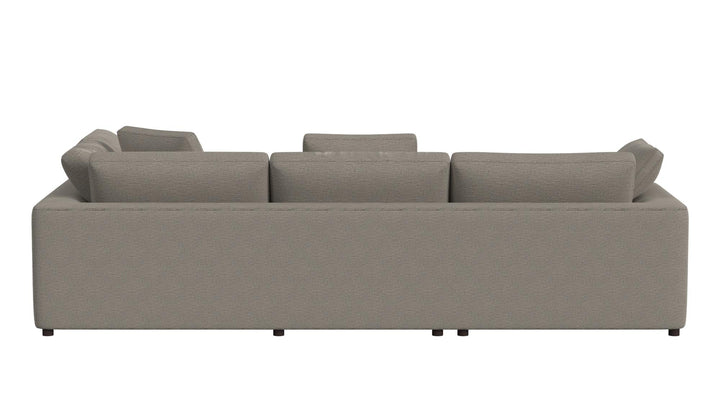 York Modular Pillow Top Plush Ottoman - Taupe