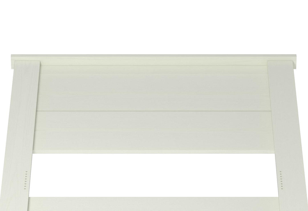 Alyssa Twin Headboard with Woodgrain Pattern - Ivory Oak