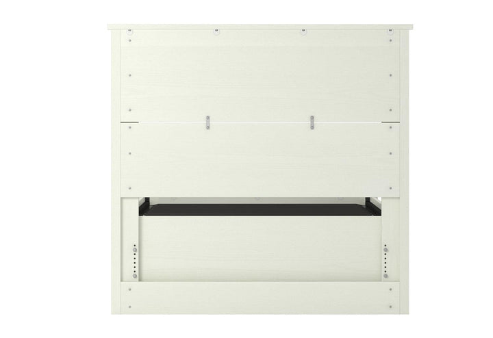 Alyssa Twin Headboard with Woodgrain Pattern - Ivory Oak