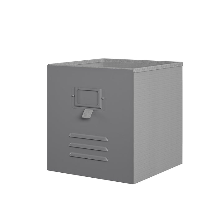 Nova 3 Pack Multipurpose Metal Locker Storage Bins - Graphite Grey